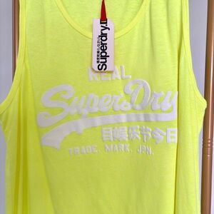 Superdry Neon Yellow Tank Top